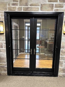 Retractable Screen for Double door, open position